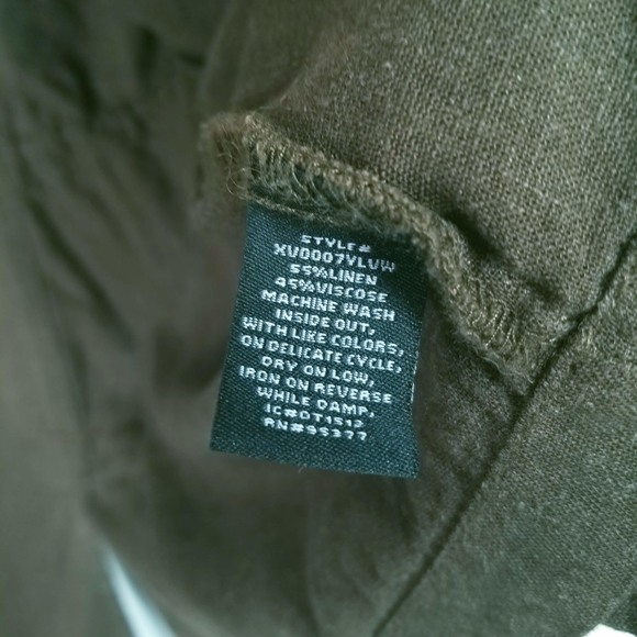 Sanctuary Linen Blend Daytrip Vest Olive Sz M - Picture 7 of 7